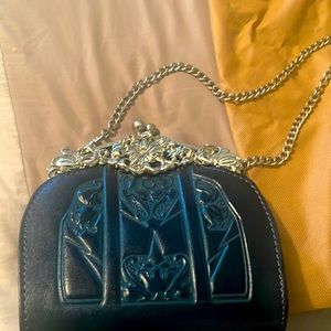 Patricia Nash tooled handbag. Turquoise color. Never used